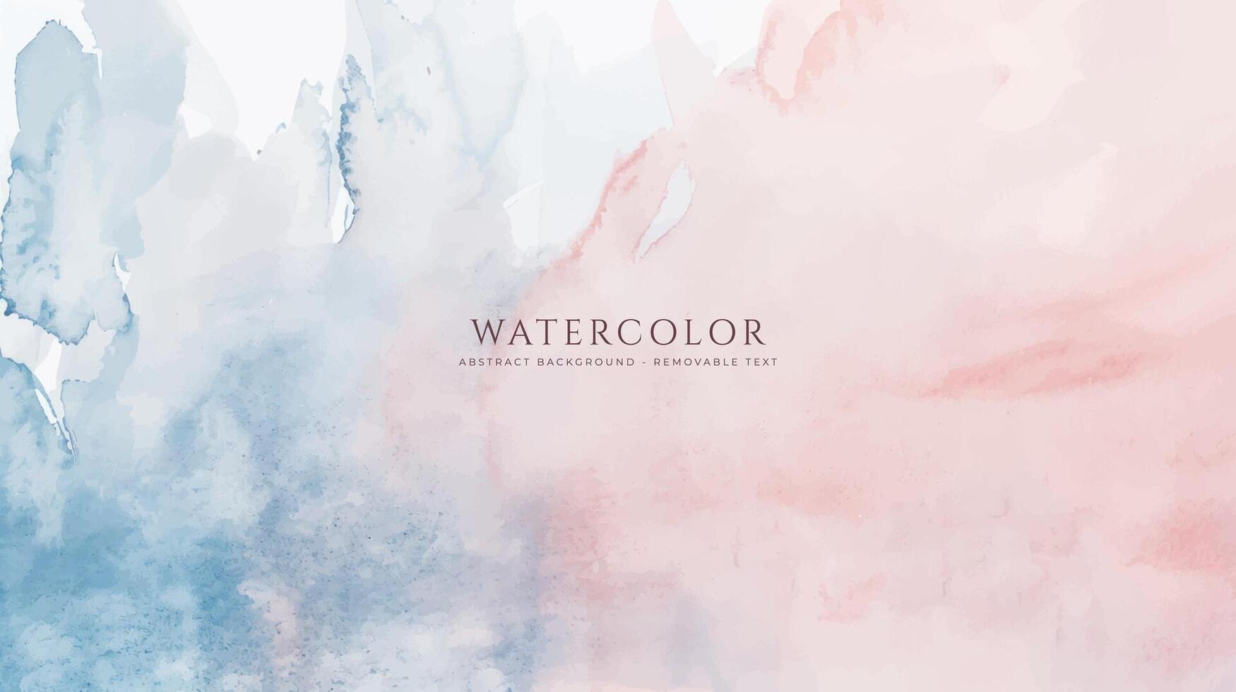 Abstract horizontal watercolor background. Neutral light colored empty space background illustration vector
