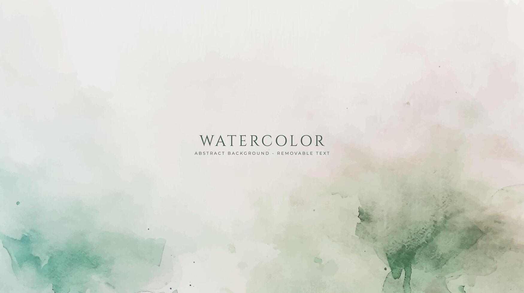 Abstract horizontal watercolor background. Neutral light colored empty space background illustration vector