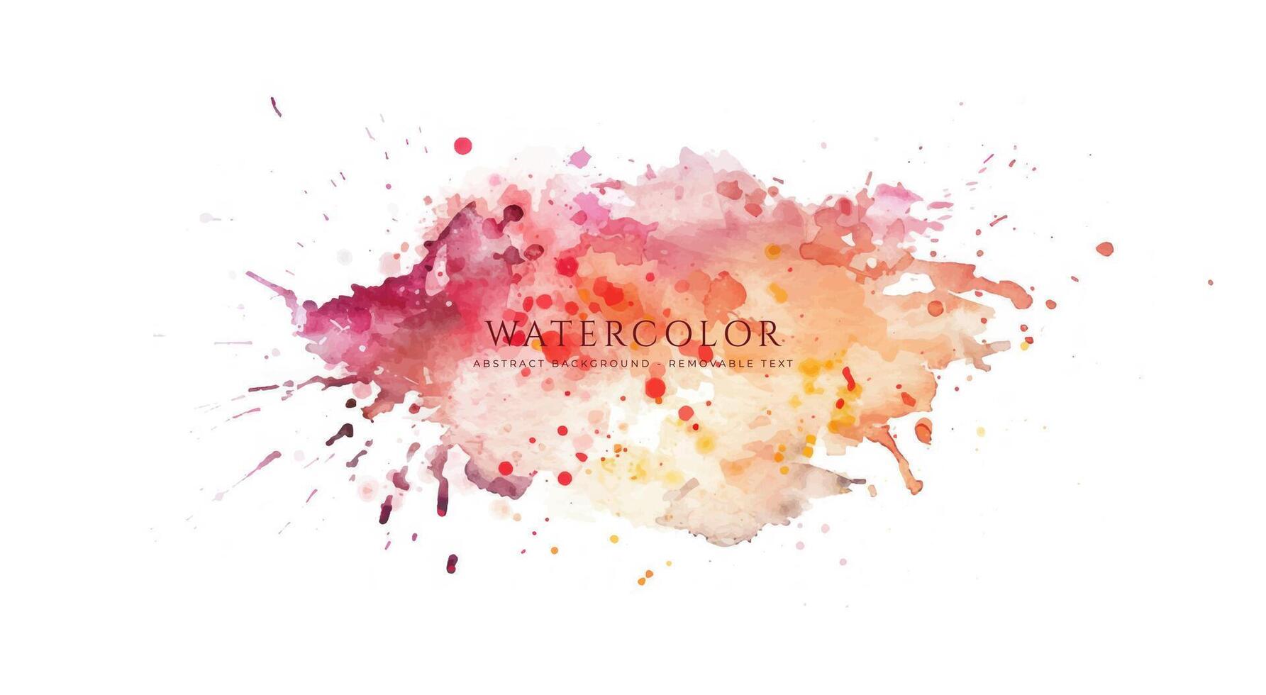 Abstract horizontal watercolor background. Neutral light colored empty space background illustration vector
