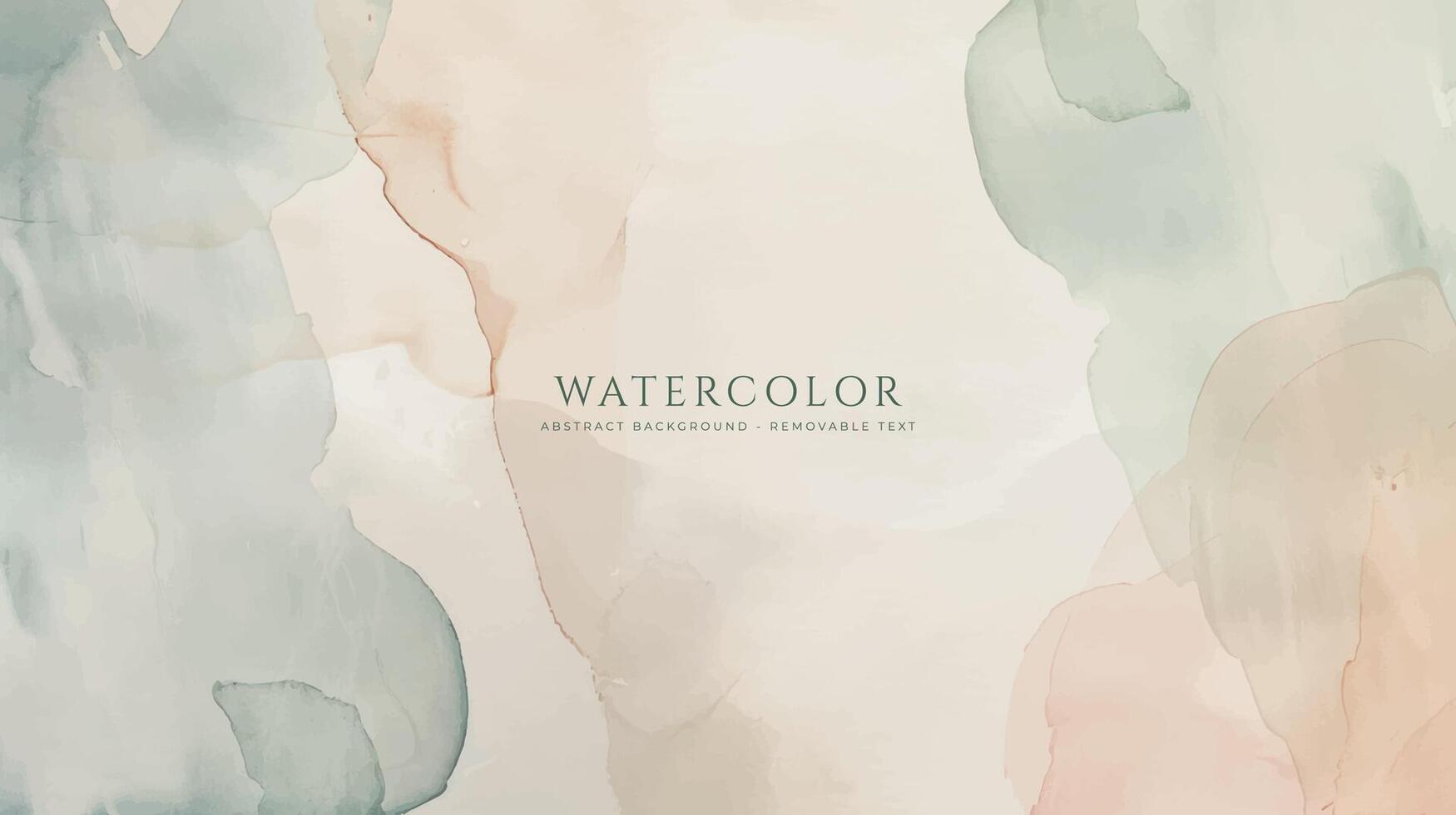 Abstract horizontal watercolor background. Neutral light colored empty space background illustration vector