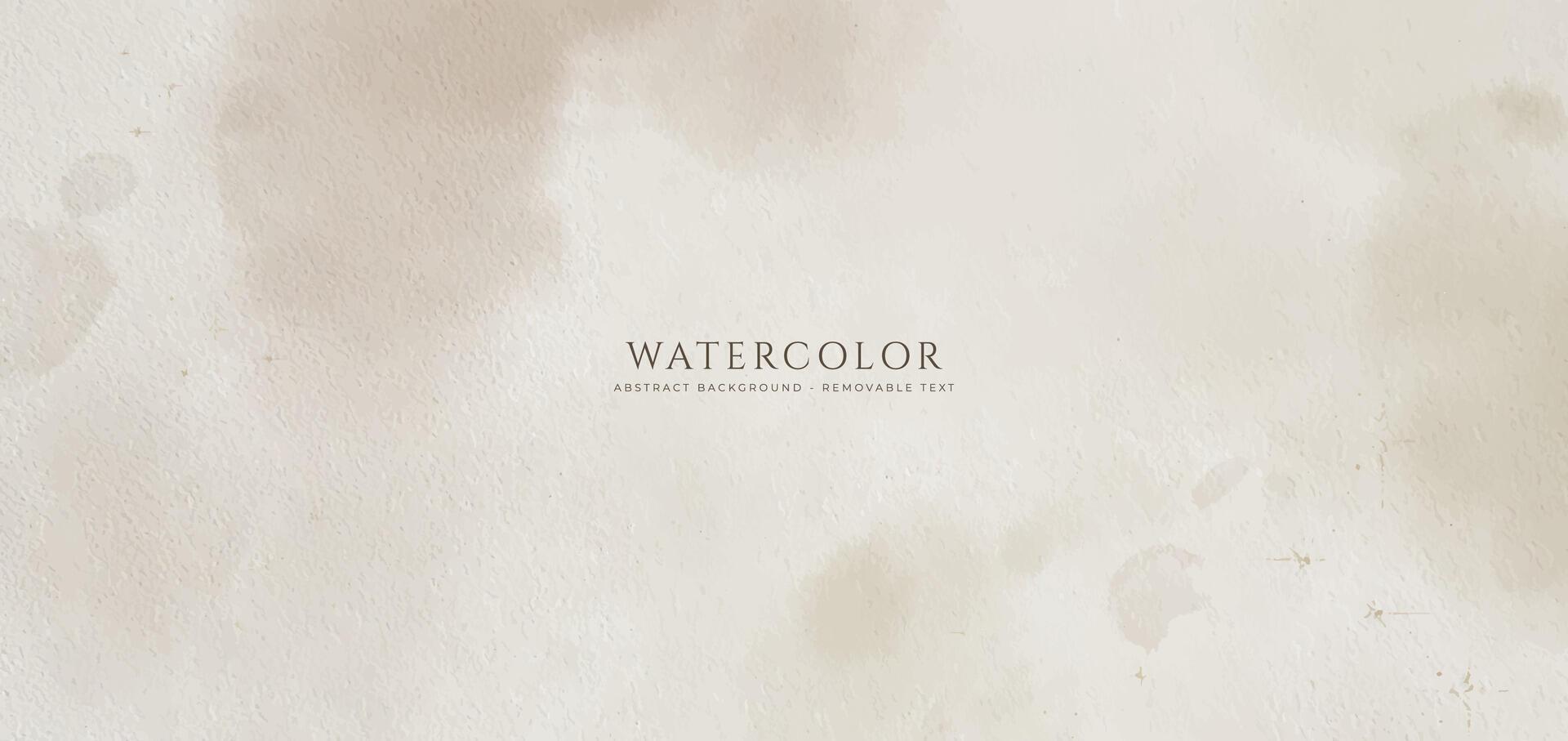 Abstract horizontal watercolor background. Neutral light colored empty space background illustration vector