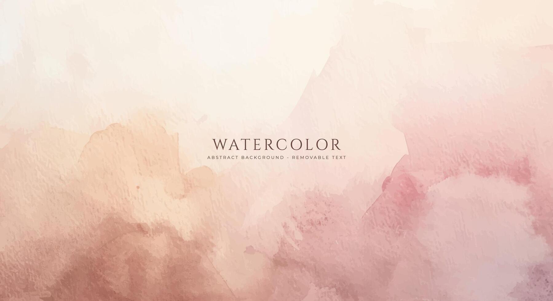 Abstract horizontal watercolor background. Neutral light colored empty space background illustration vector