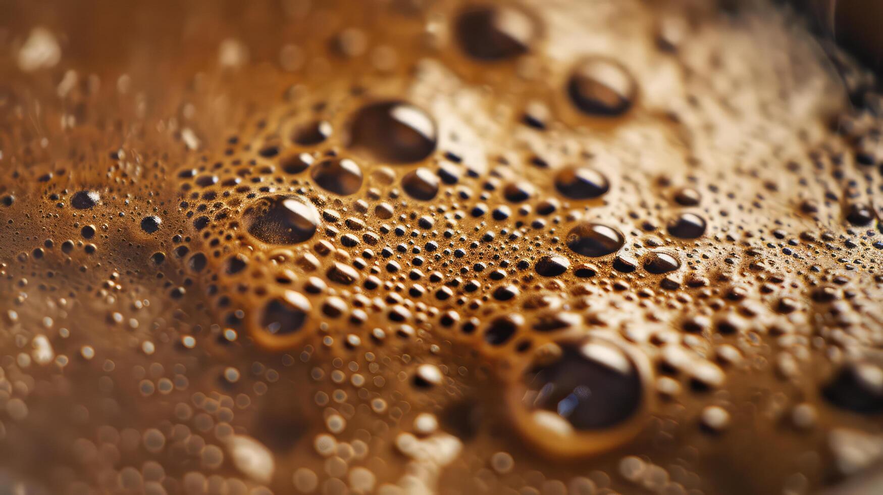 Capturing the Perfect Crema Fresh Arabica Coffee CloseUp photo