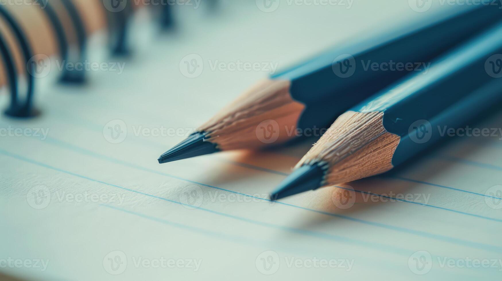 Creative Collaboration Pencils Crossed on Notepad photo