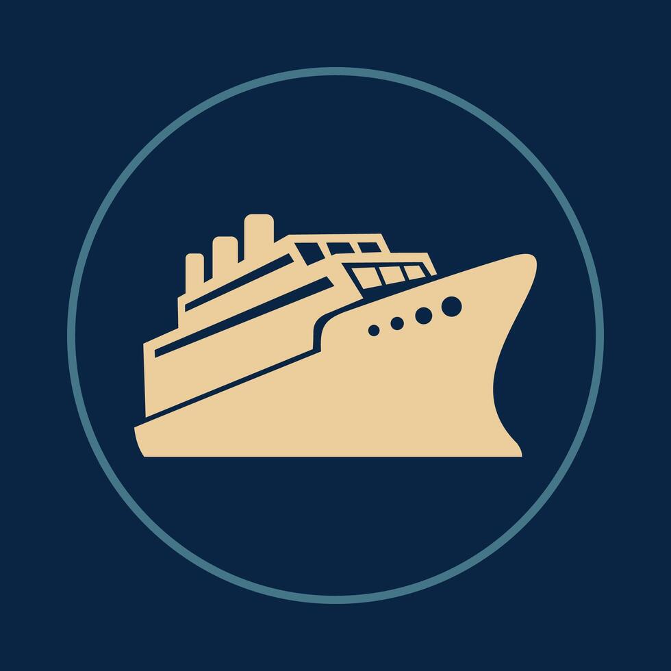 Ship useful icon abstract trendy colorful art illustration background design vector