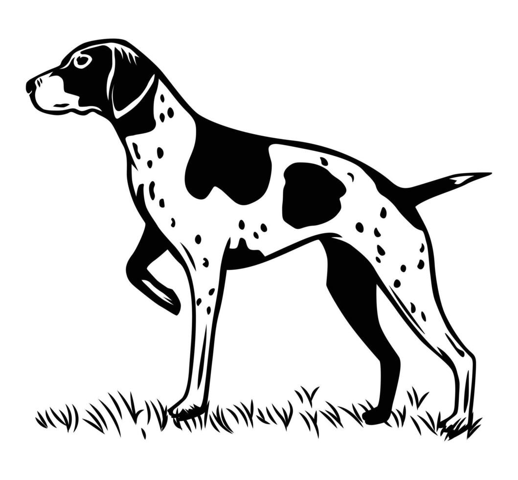 dog silhouette art design vector