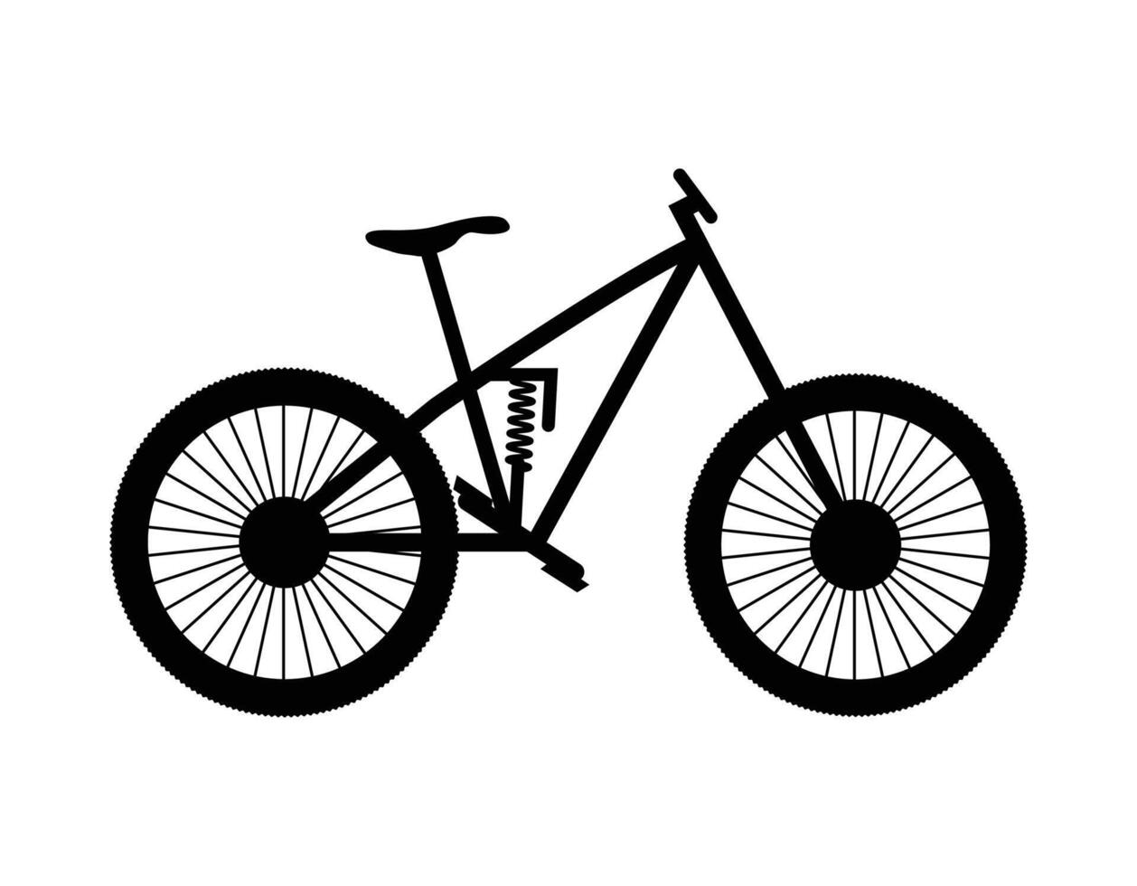 A bicycle silhouette art design vector
