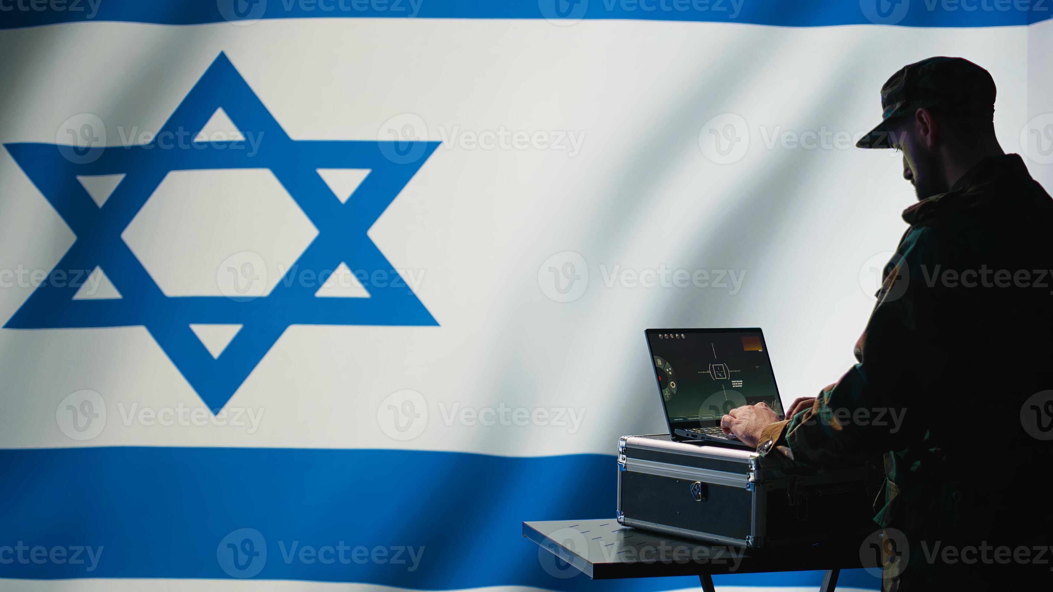 Israel Air Defense Forces early warning systems operator monitoring