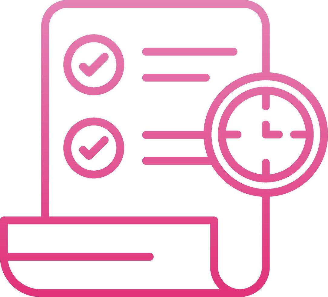 Term Line Gradient Icon vector