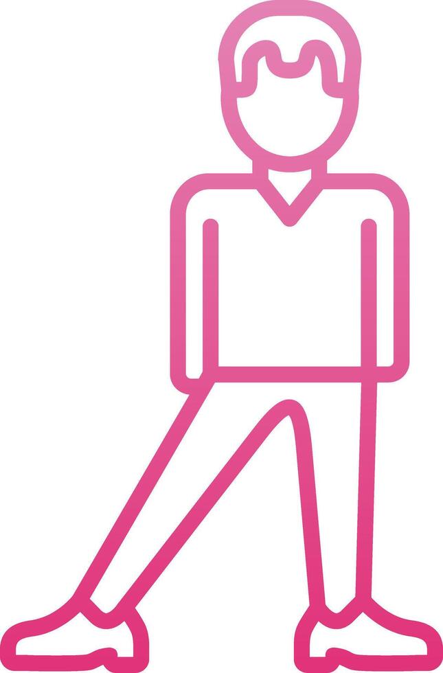 Balanced Line Gradient Icon vector
