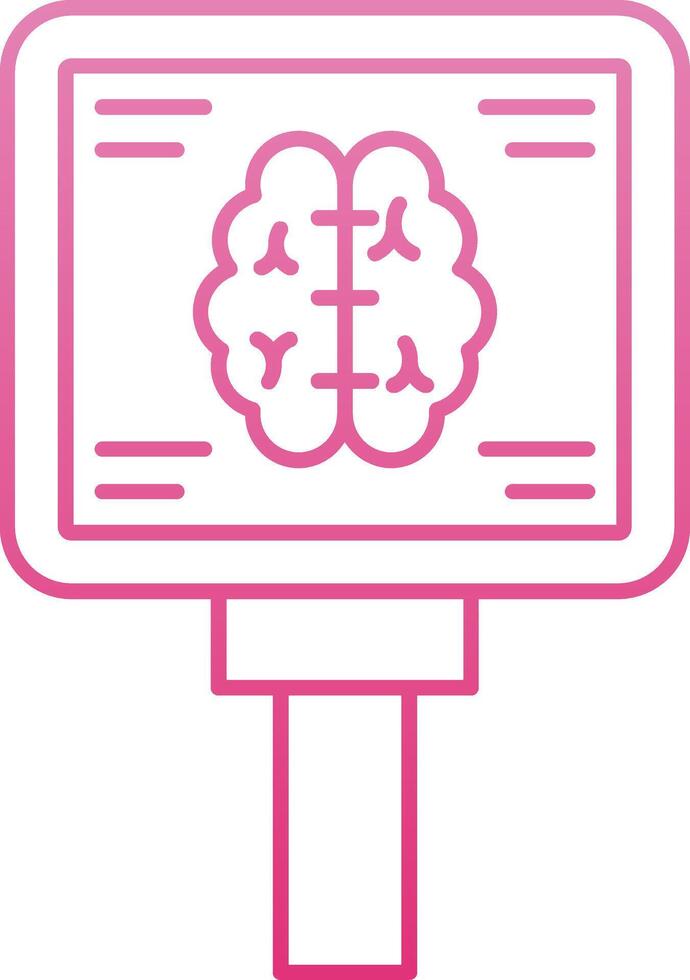 Mri Line Gradient Icon vector