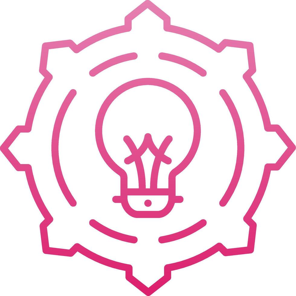 Innovation Line Gradient Icon vector