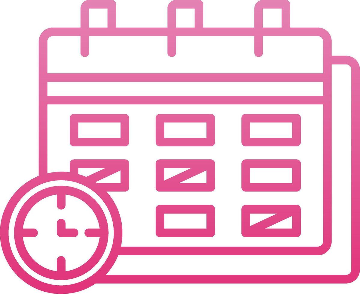 Term Line Gradient Icon vector