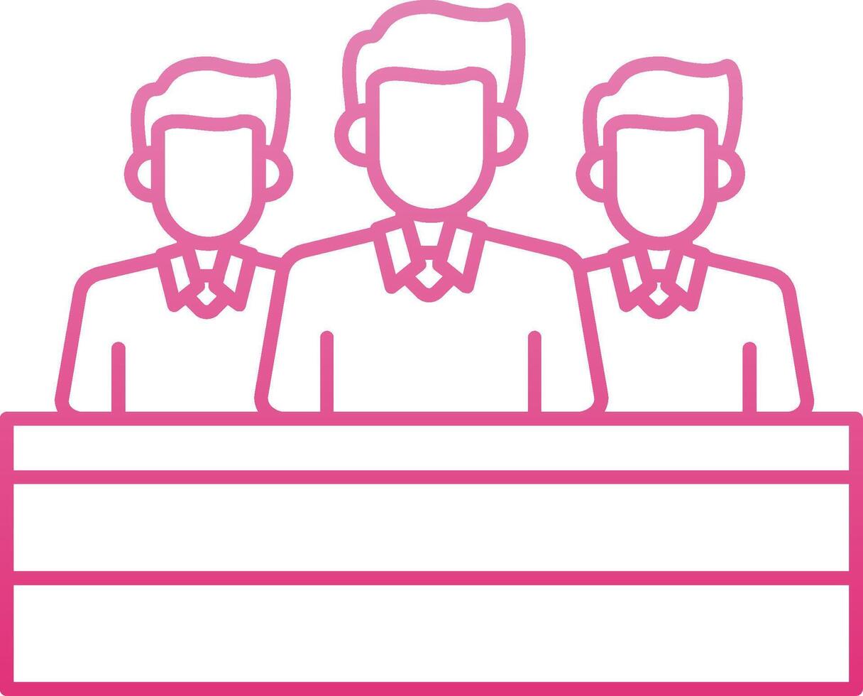 teachers Line Gradient Icon vector