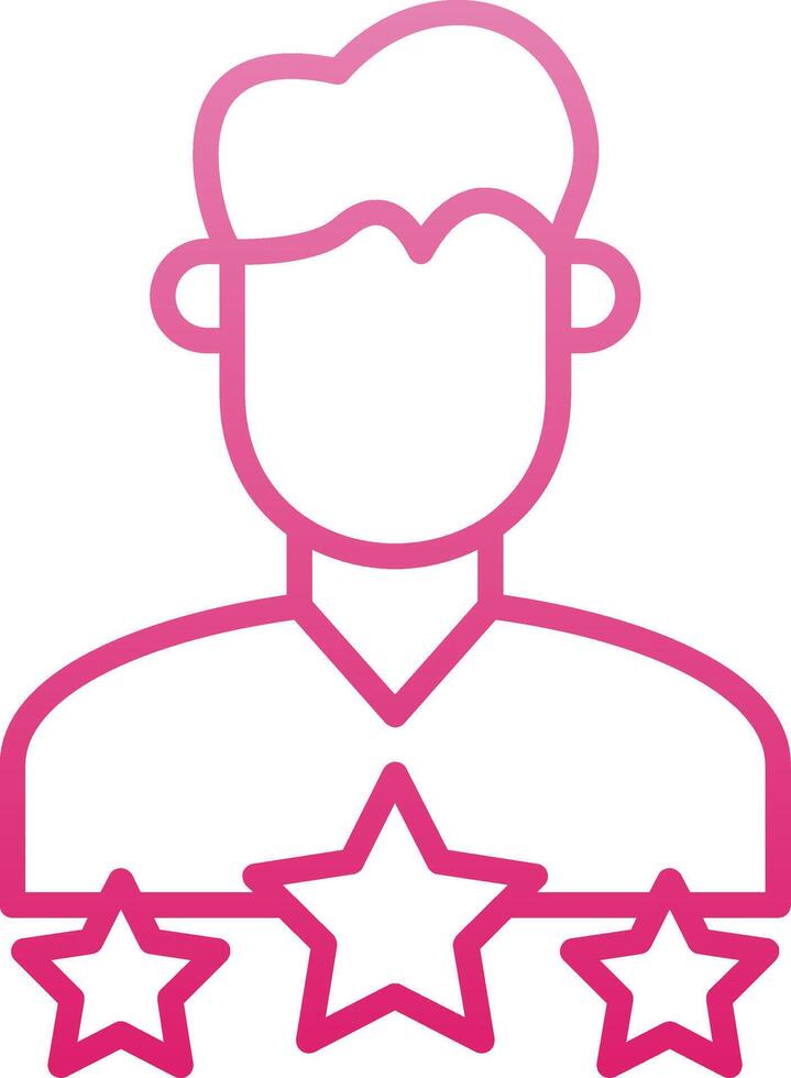 User Experience Line Gradient Icon vector