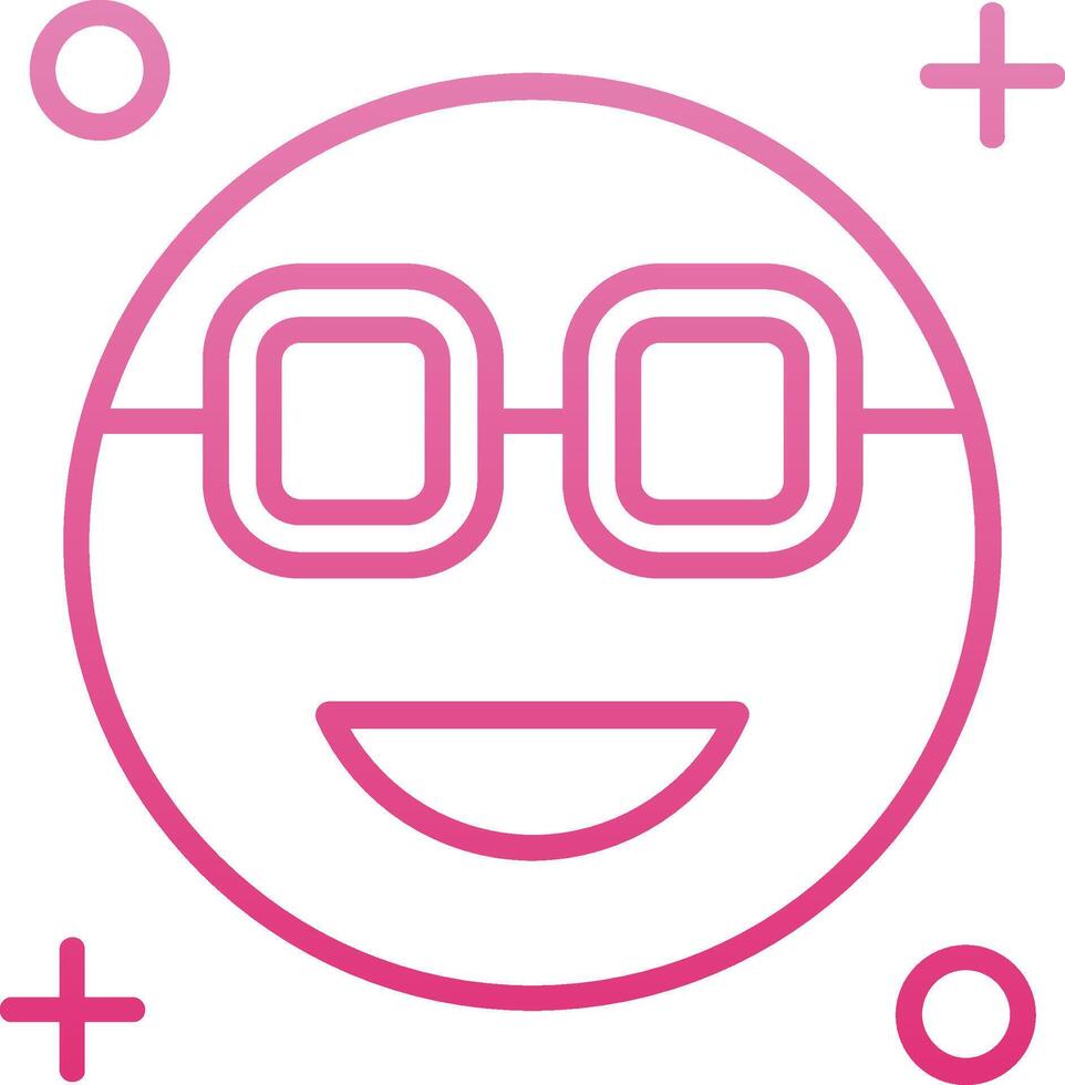 Cool Line Gradient Icon vector