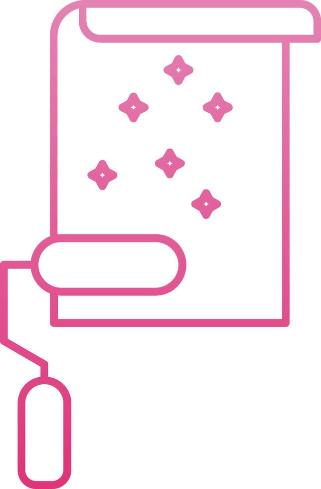 Wallpaper Line Gradient Icon vector