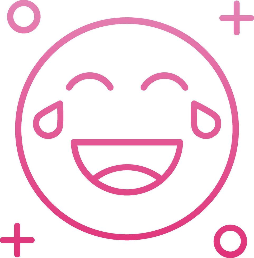 Sweat Line Gradient Icon vector