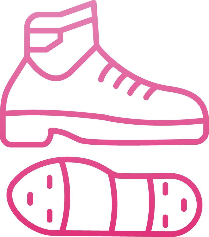 Tap Shoes Line Gradient Icon vector