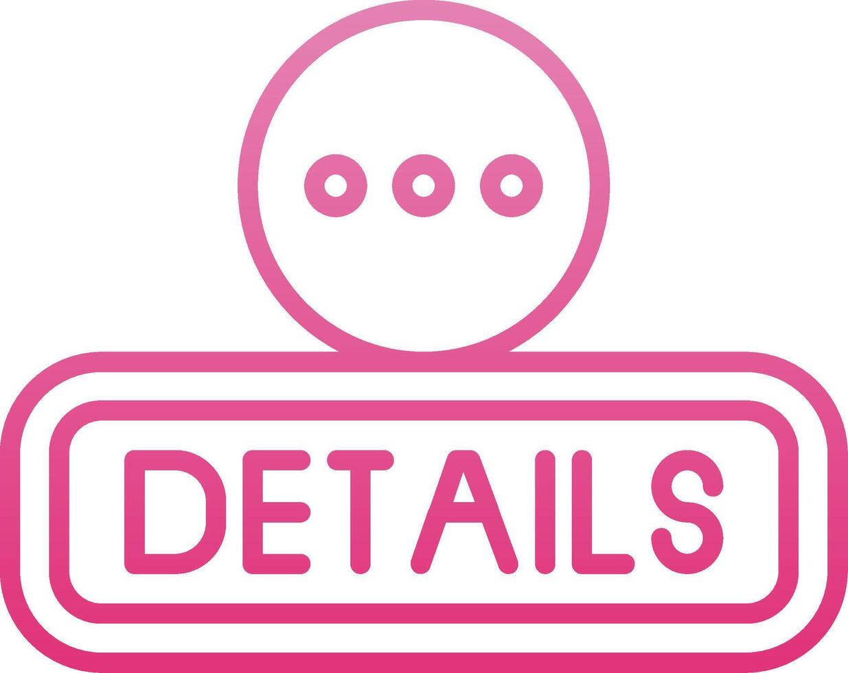Details Line Gradient Icon vector