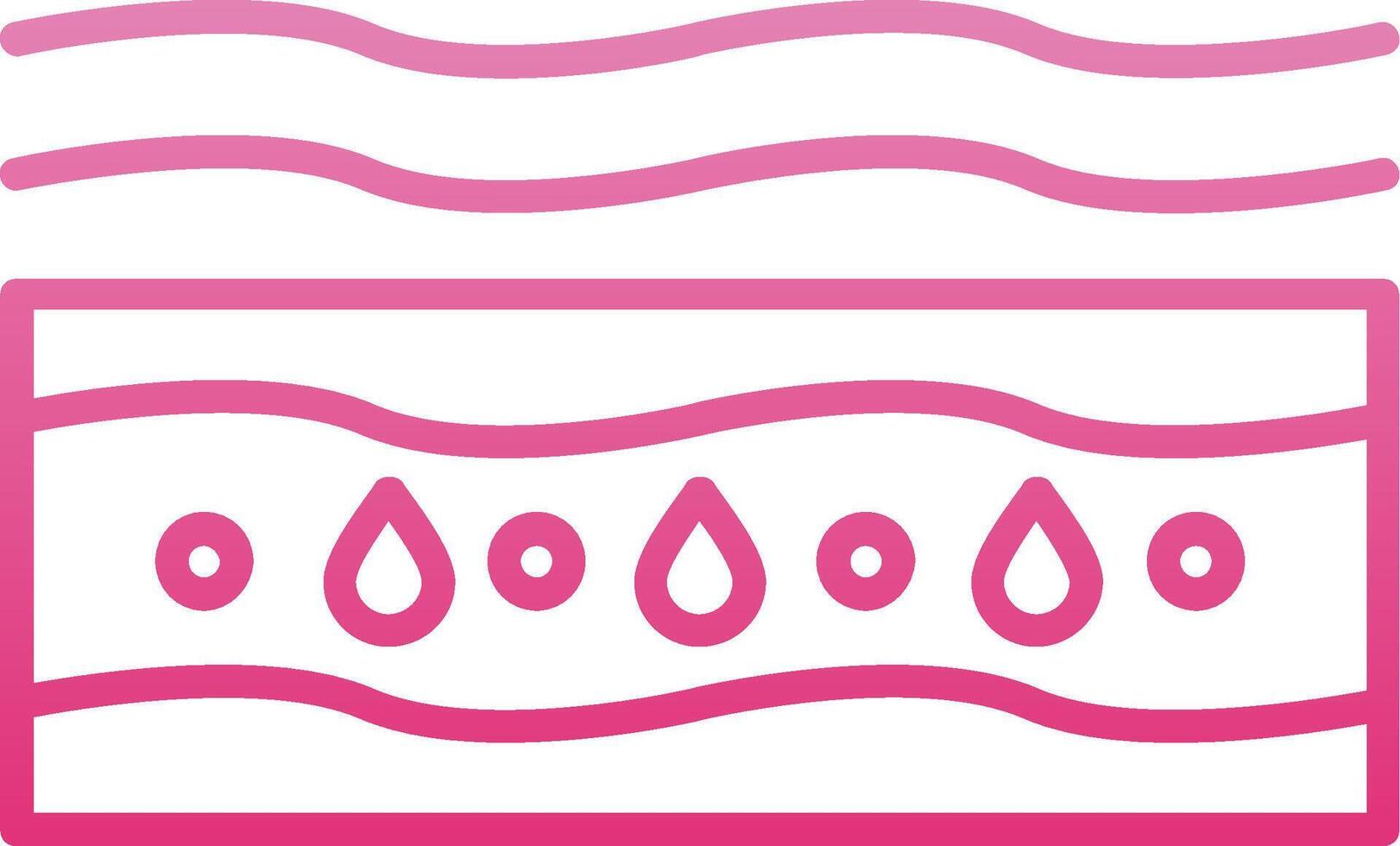 Moisturizing Line Gradient Icon vector
