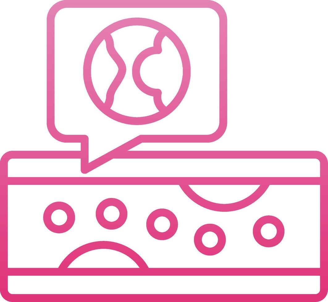 Atherosclerosis Line Gradient Icon vector