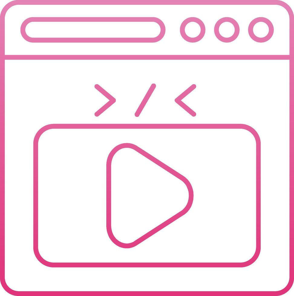 Line Gradient Icon vector