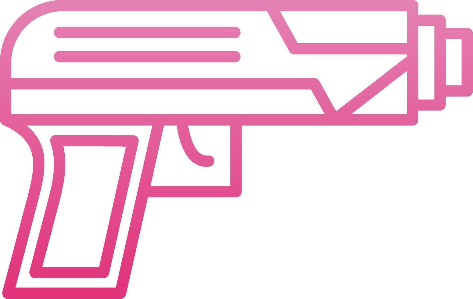 Starting Gun Line Gradient Icon vector
