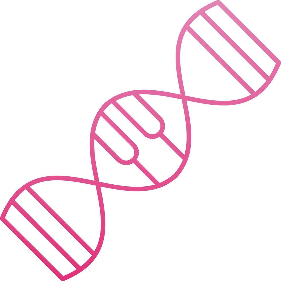 Genetics Line Gradient Icon vector
