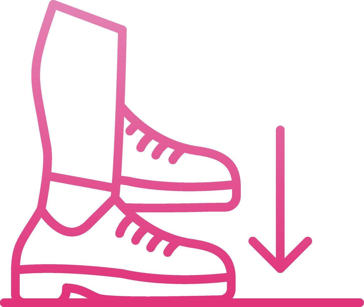 Stamp Line Gradient Icon vector