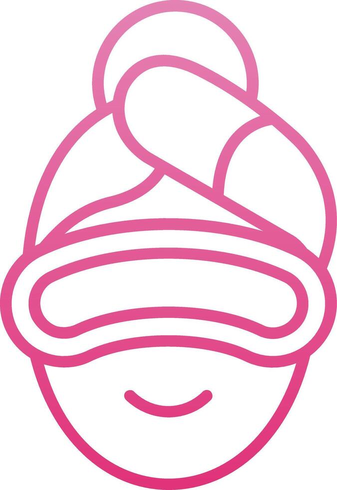 Eye Mask Line Gradient Icon vector