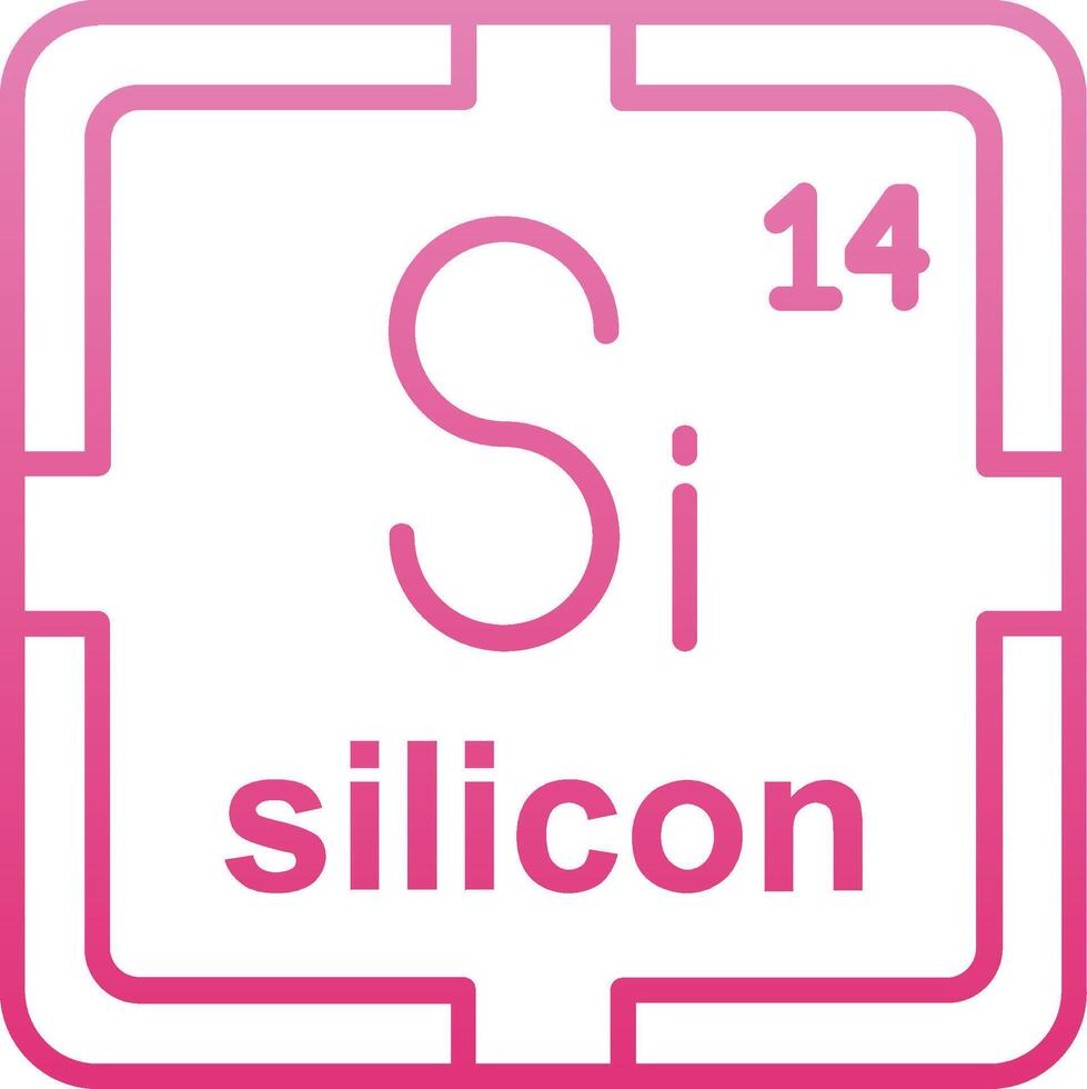 SilLine Gradient Icon Line Gradient Icon vector