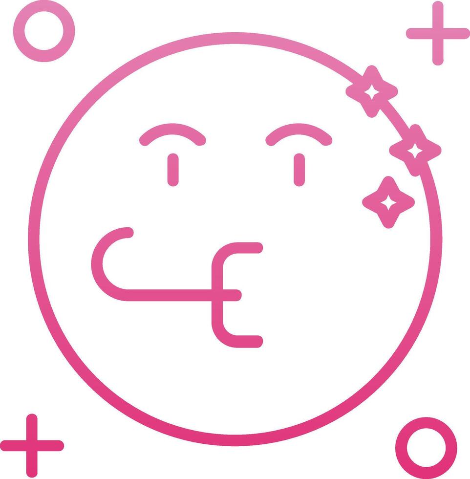 Congratulation Line Gradient Icon vector