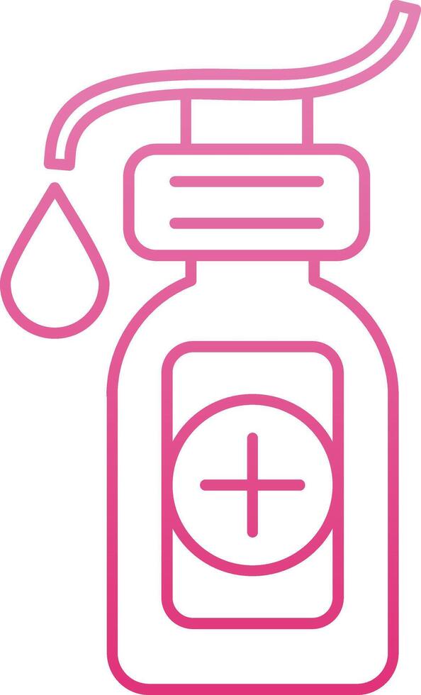 Sanitation Line Gradient Icon vector