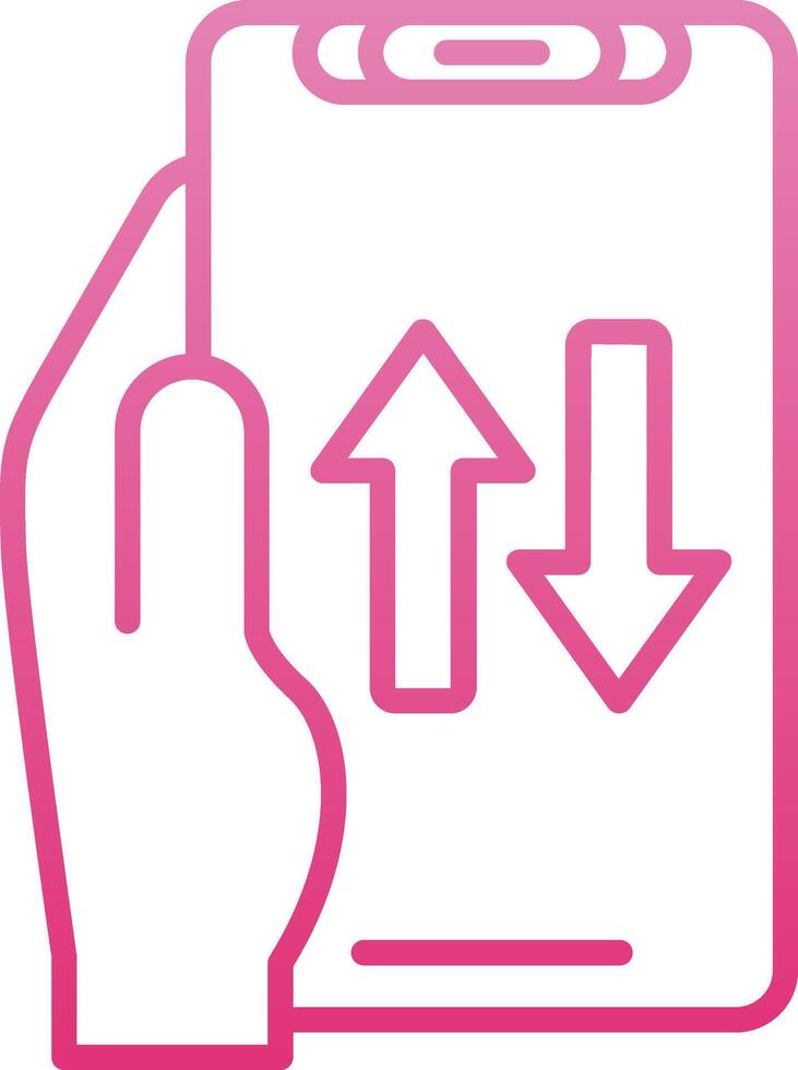 Sharing Line Gradient Icon vector