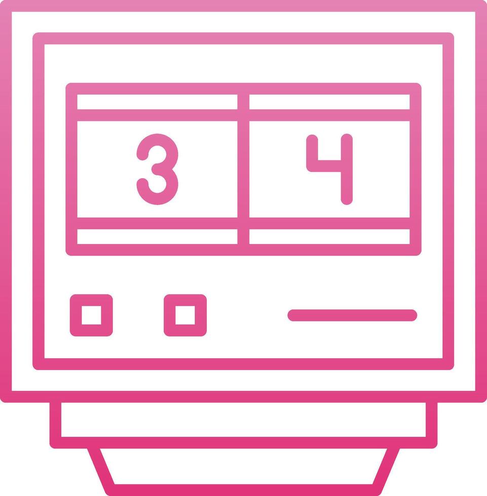 Lap Counters Line Gradient Icon vector