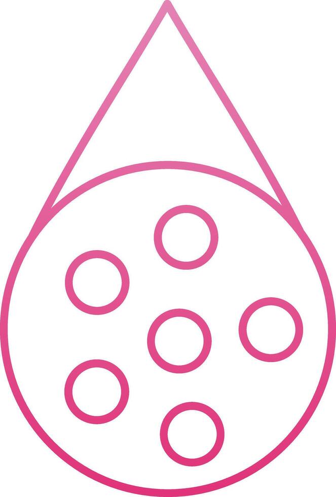 Water Borne Line Gradient Icon vector