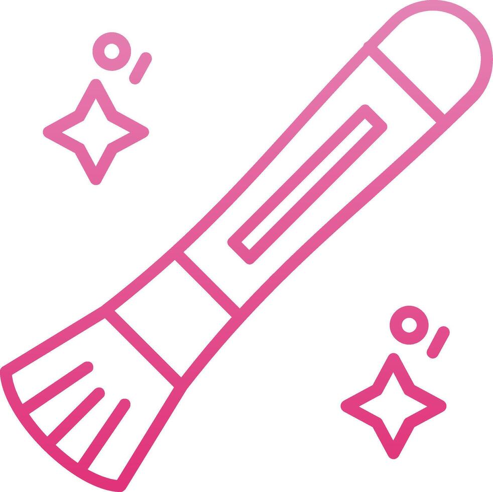 Brush Line Gradient Icon vector