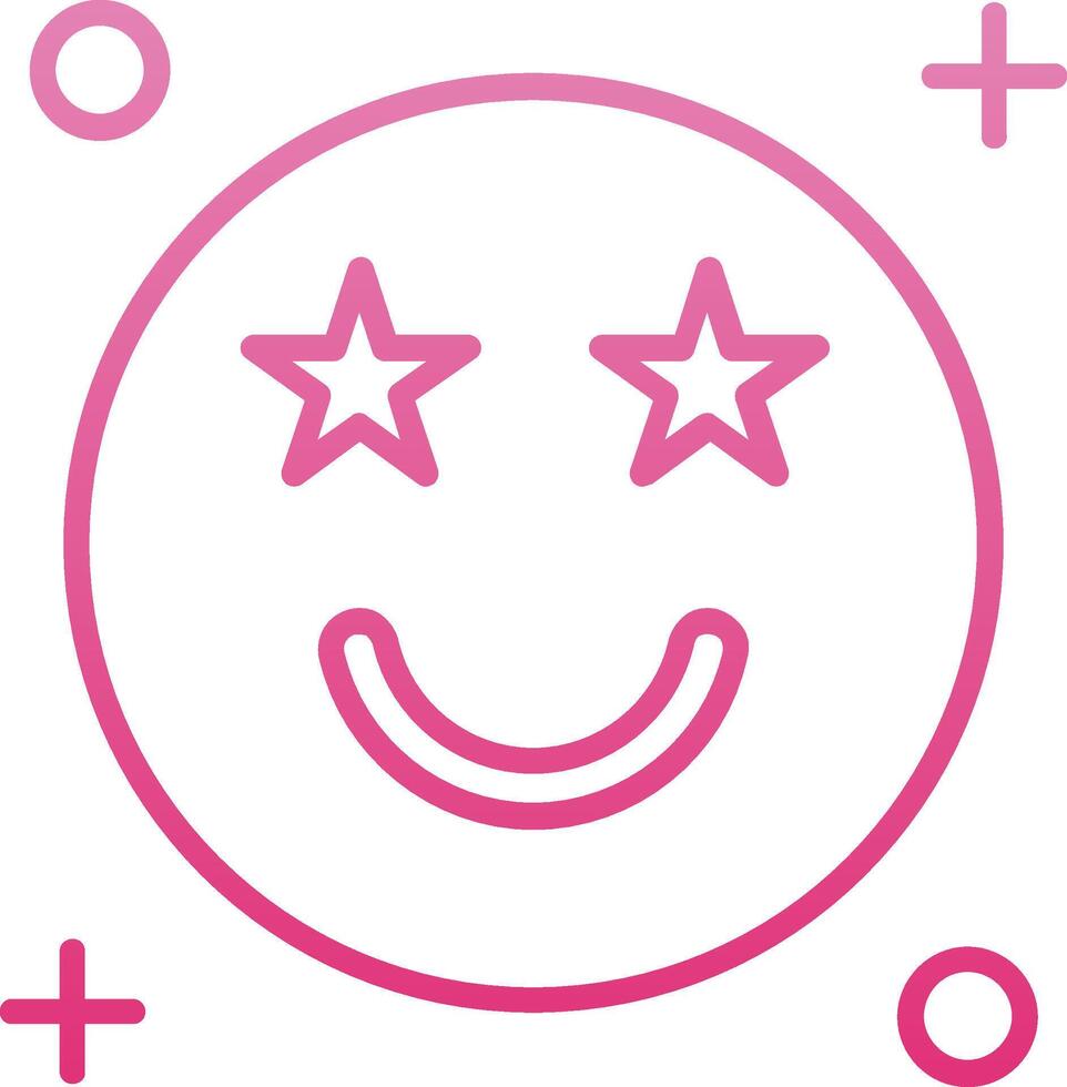 Famous Line Gradient Icon vector