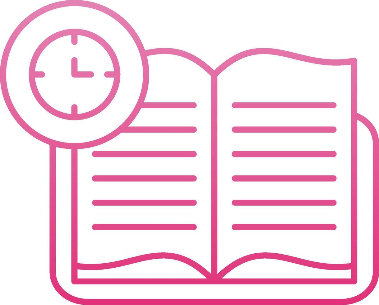 Continuous Learning Line Gradient Icon vector