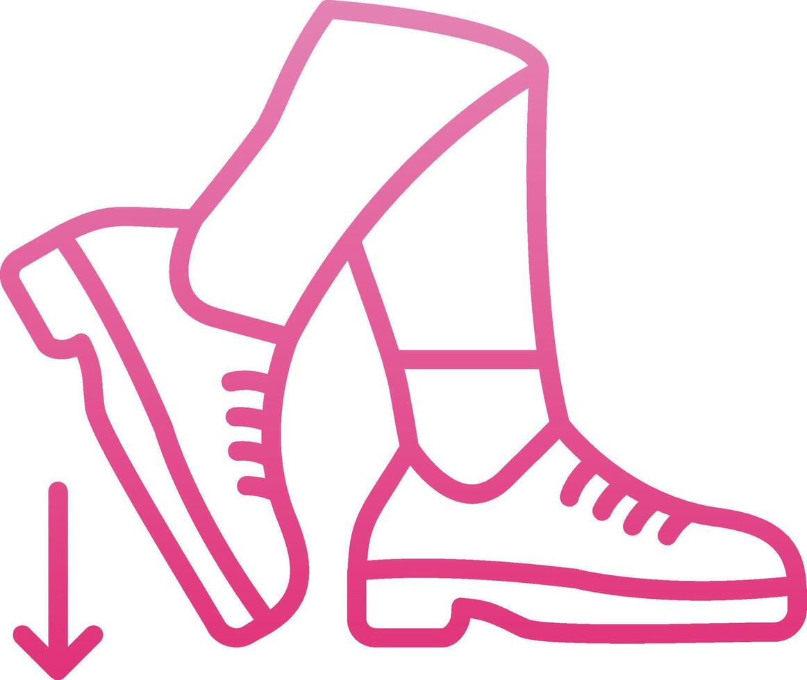 Stamp Line Gradient Icon vector