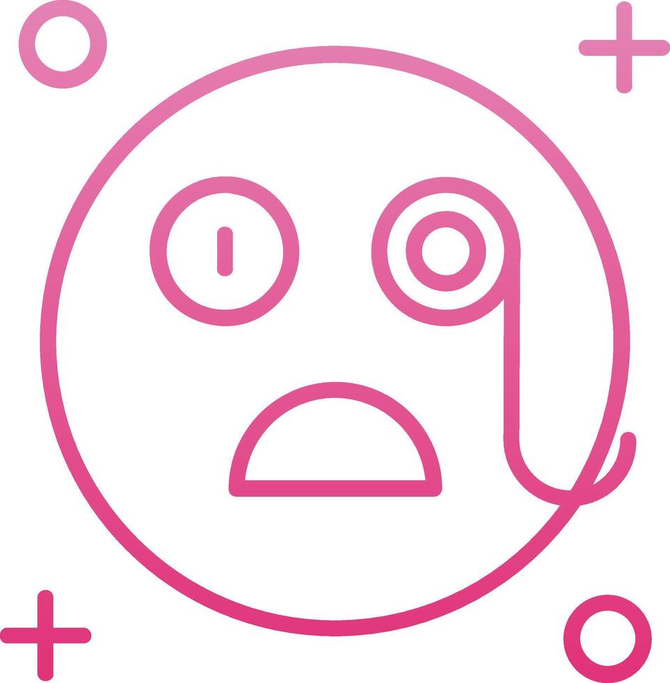 Detective Line Gradient Icon vector
