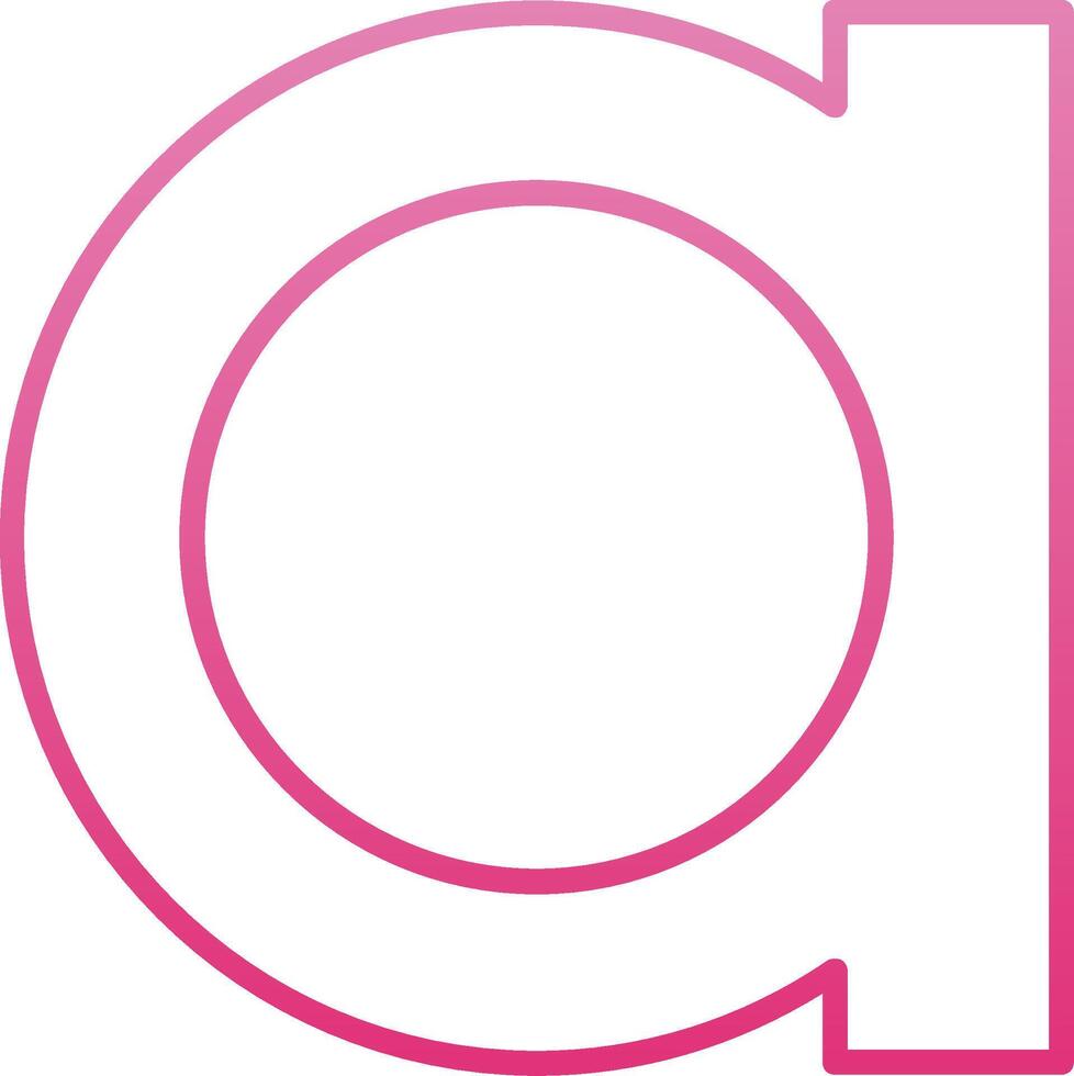 Small a Icon vector