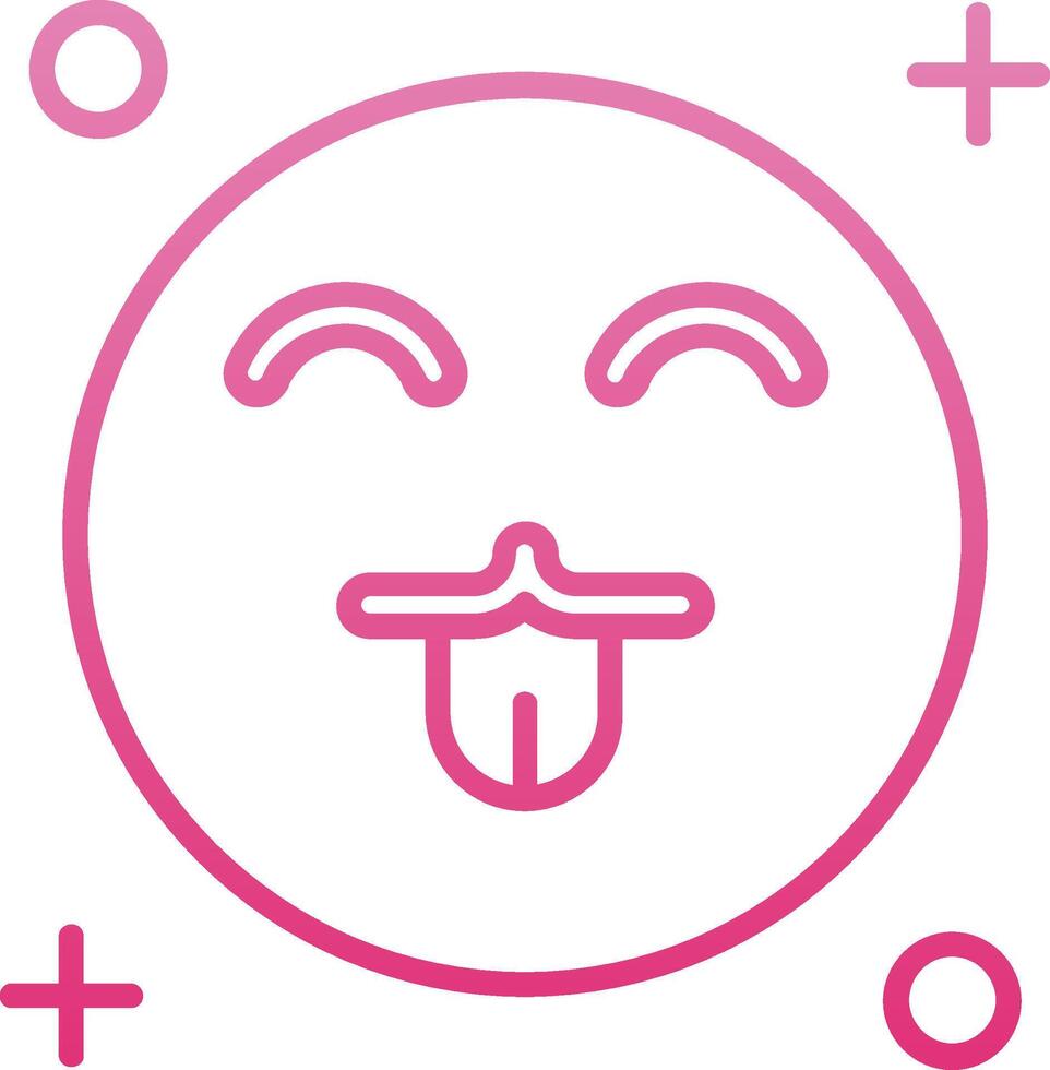 Cute Line Gradient Icon vector