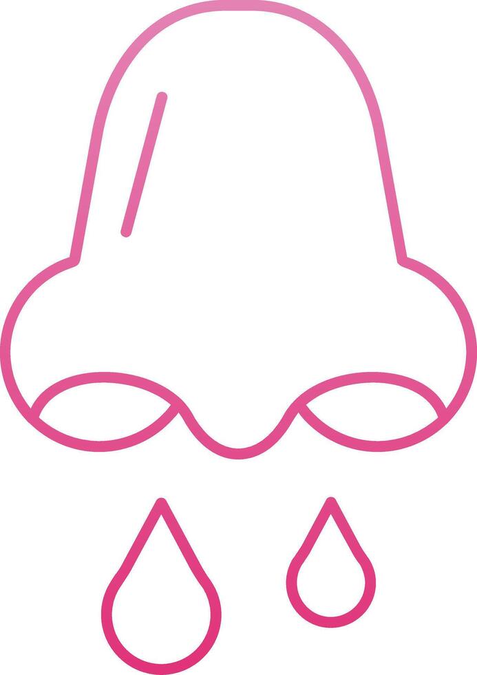 Congestion Line Gradient Icon vector