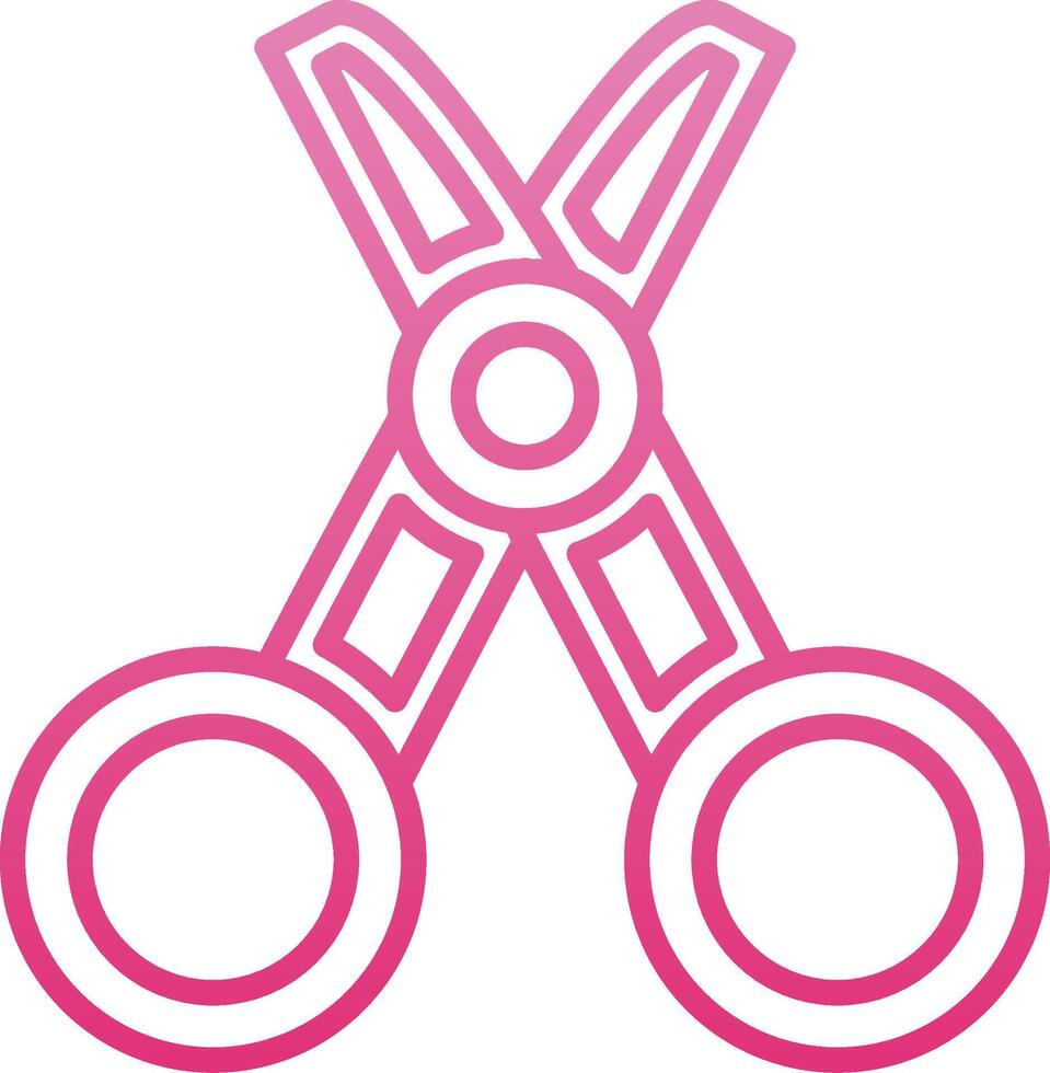Tailor Line Gradient Icon vector