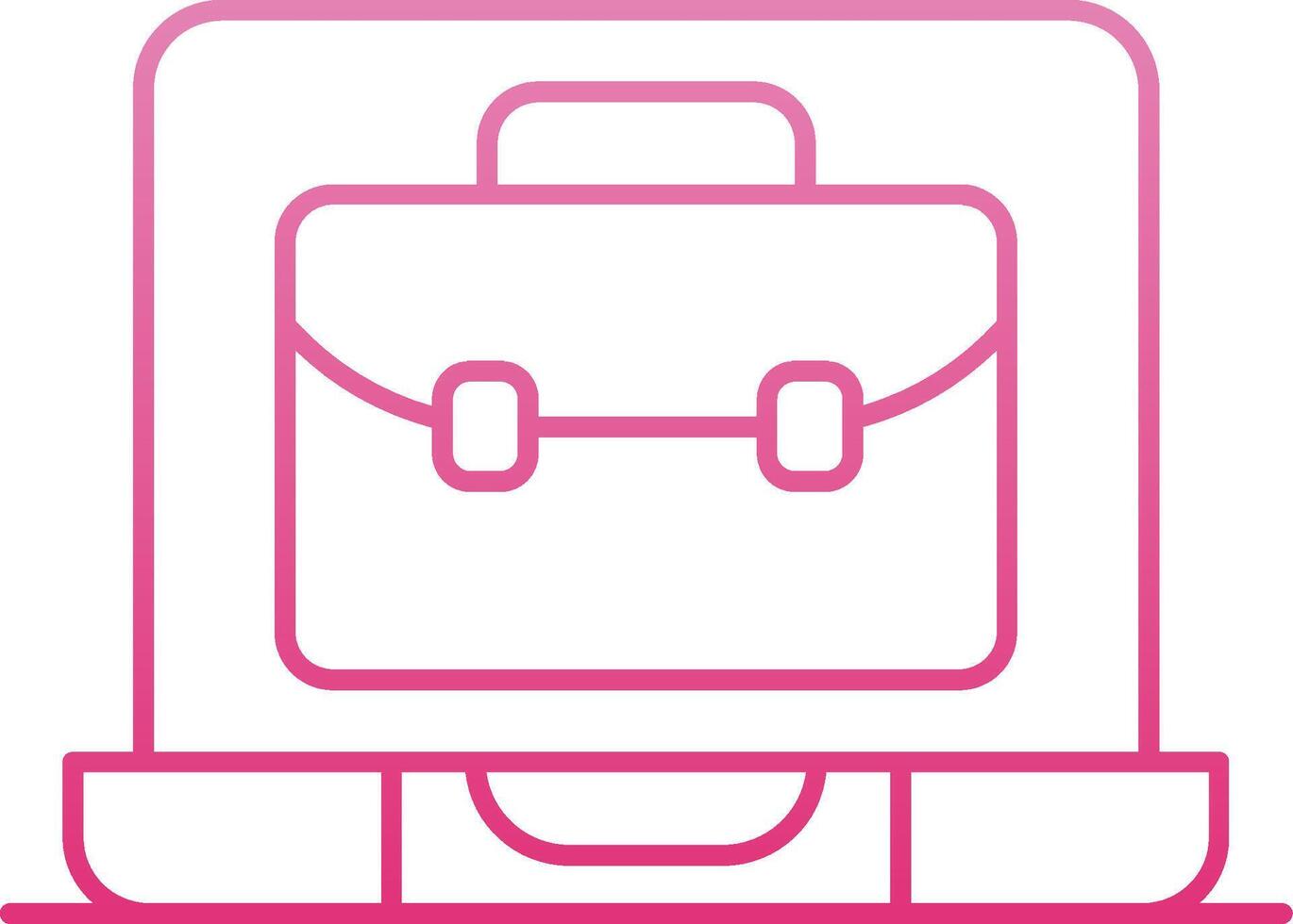 OnLine Gradient Portfolio Line Gradient Icon vector