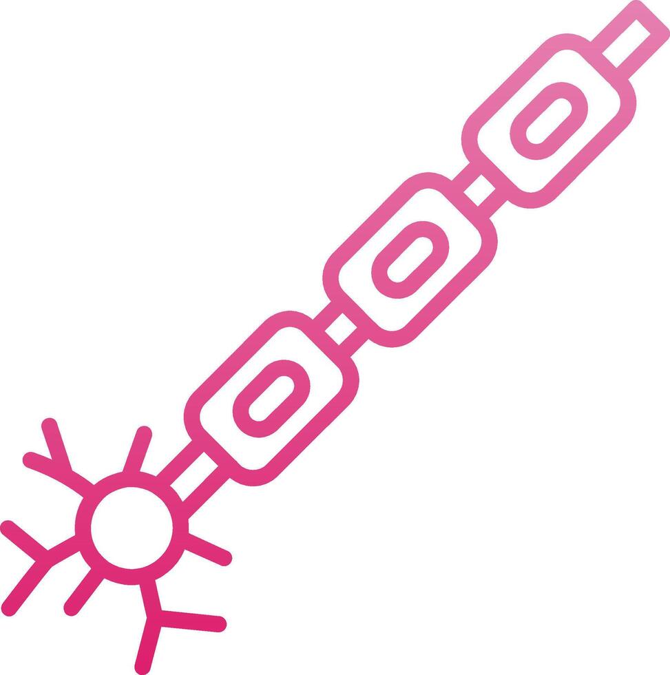 Myelin Line Gradient Icon vector