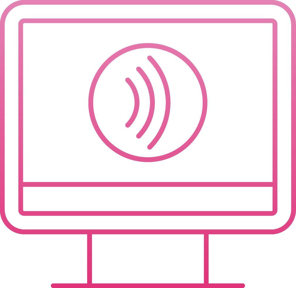 Tap To Pay Line Gradient Icon vector