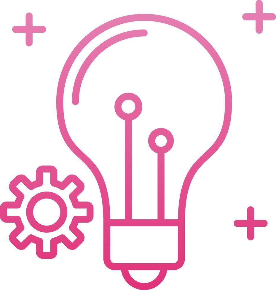 Innovation Line Gradient Icon vector
